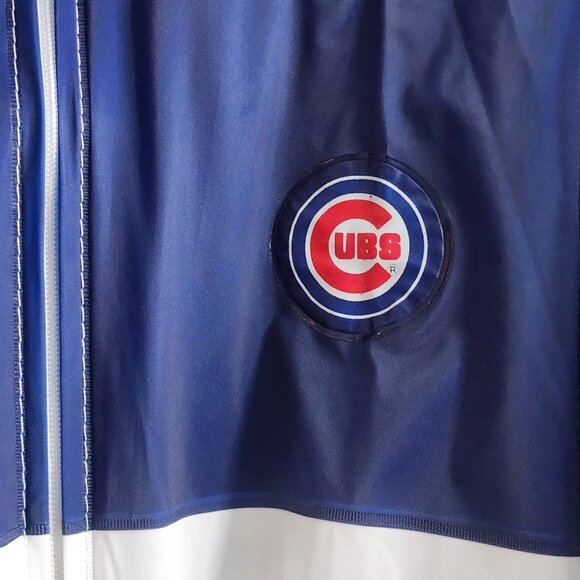 Vtg 1991 Chicago Cubs Jacket Mens XL Blue White MLB Baseball Rain Windbreaker - Picture 2 of 12